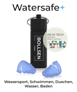 BOLLSEN Gehörschutz Watersafe+ AR KI TECH - Wassersport, Schwimmen, Duschen, Wasser, Baden