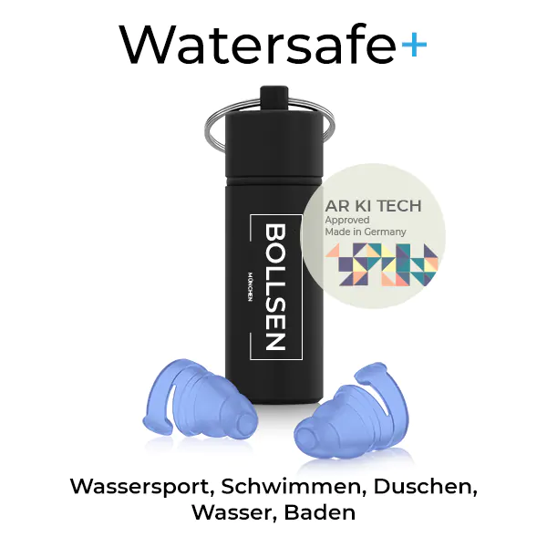 BOLLSEN Gehörschutz Watersafe+ AR KI TECH - Wassersport, Schwimmen, Duschen, Wasser, Baden